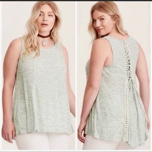 Gently used Torrid Corset Back Tank, size 3X